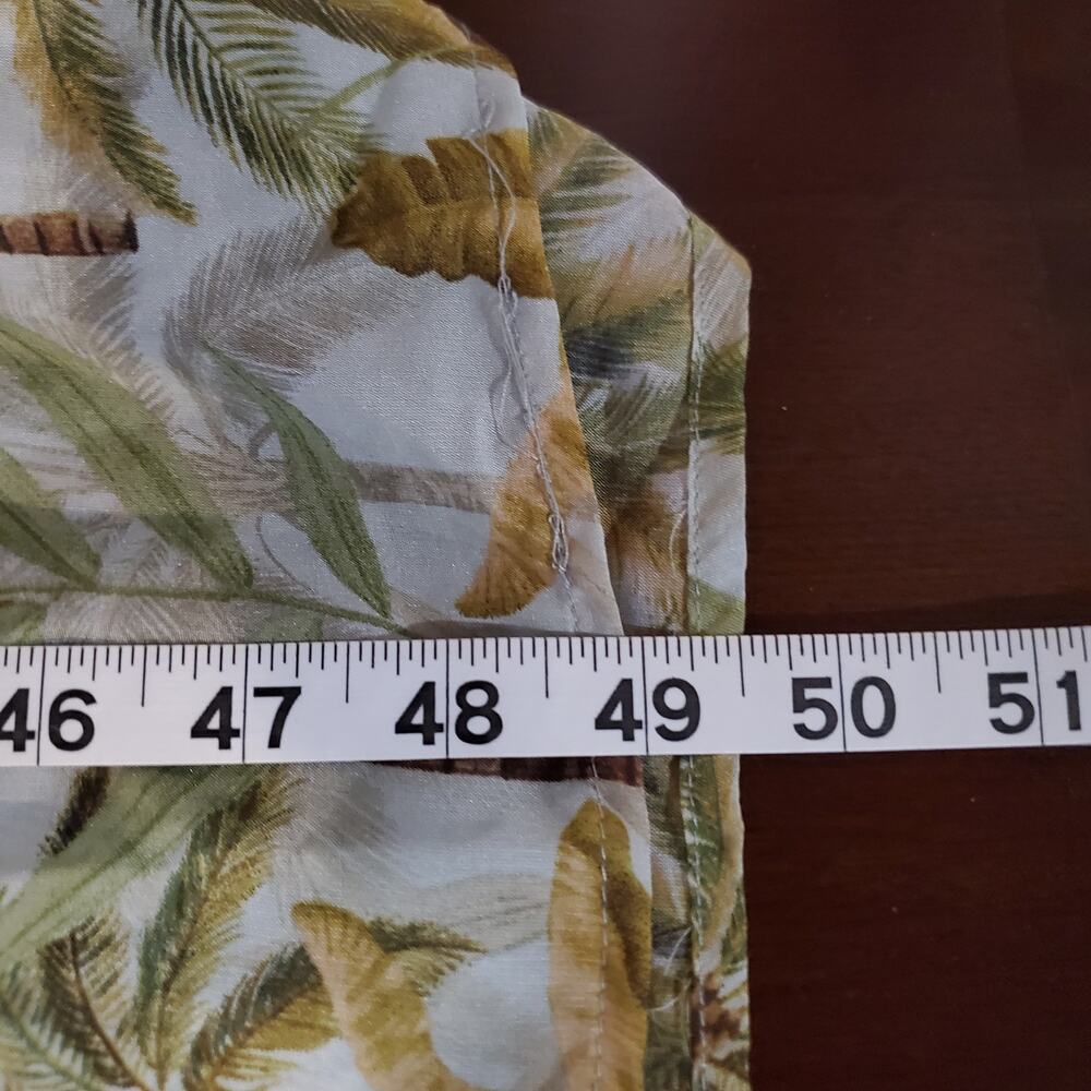 Moon River NWT Tropical Palm Tree Tiered Jungle Midi Dress Size M Hawaiian - Picture 16 of 16